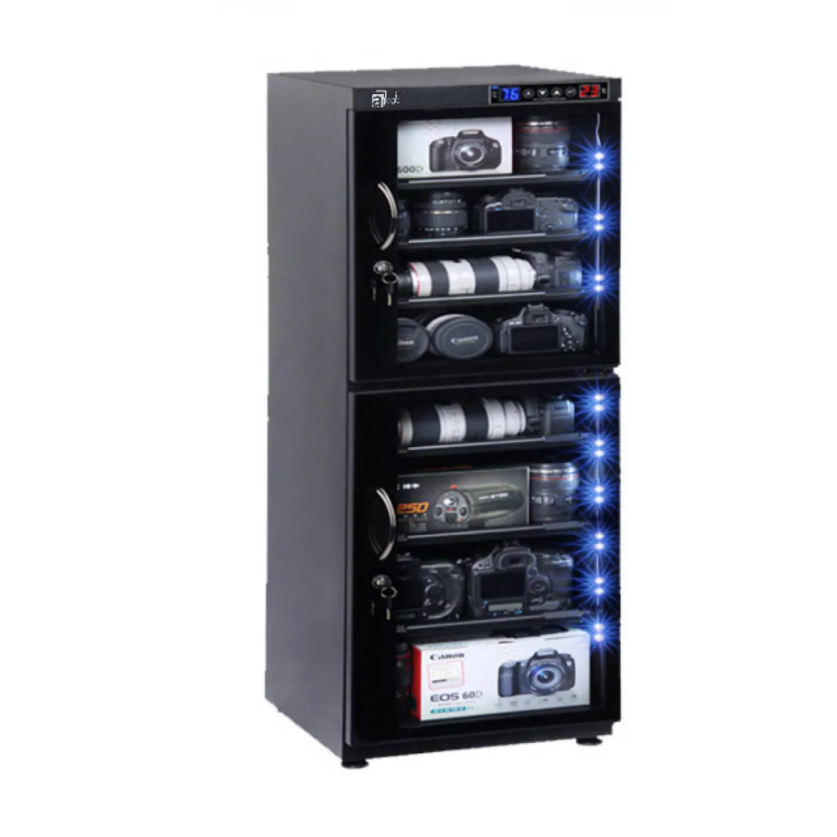 aMagic ADC-DLED185L 185升 LED雙屏數控恆濕防潮櫃 aMagic ADC-DLED185L 185升 LED雙屏數控恆濕防潮櫃